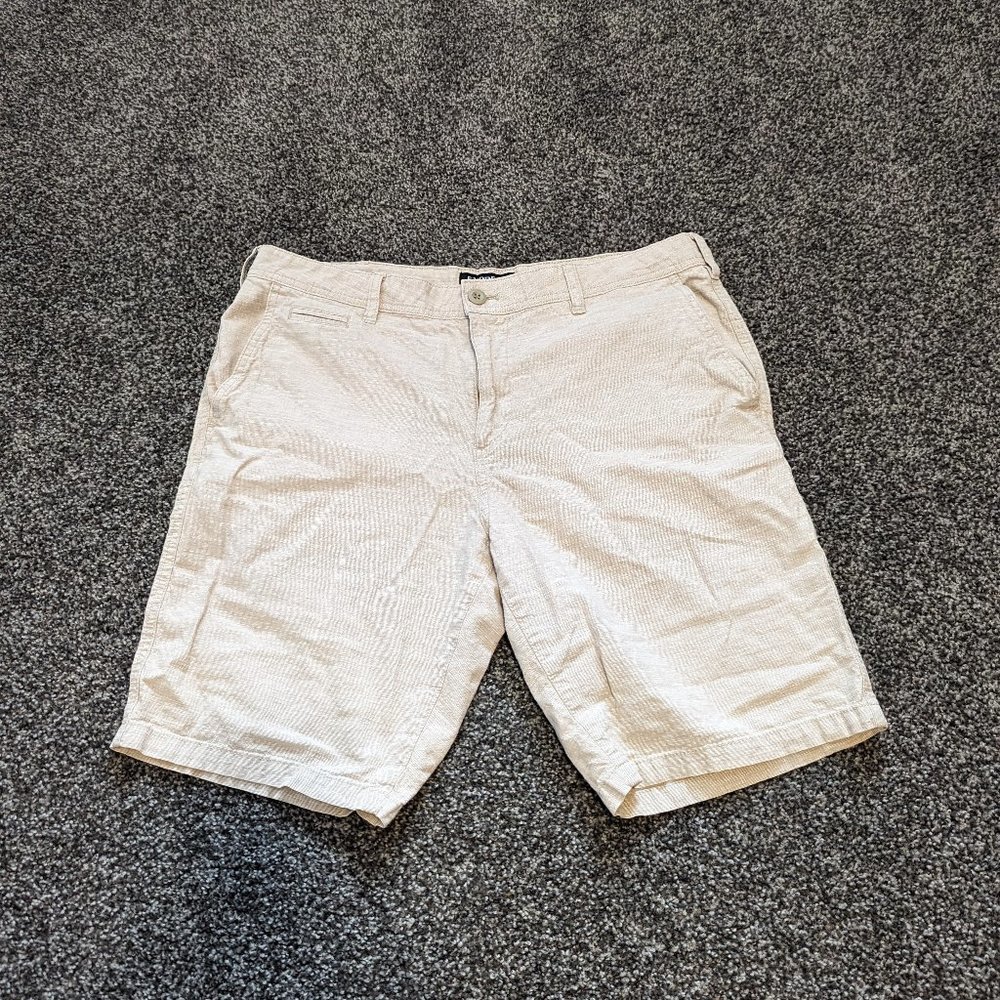 Men's Express Classic Fit Cotton/Linen Blend Shorts